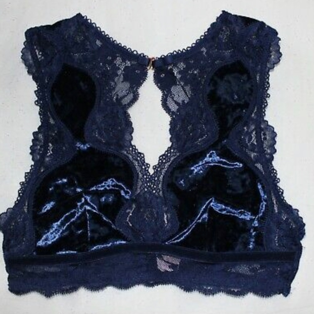 Victoria Secret Blue Velvet Bralette